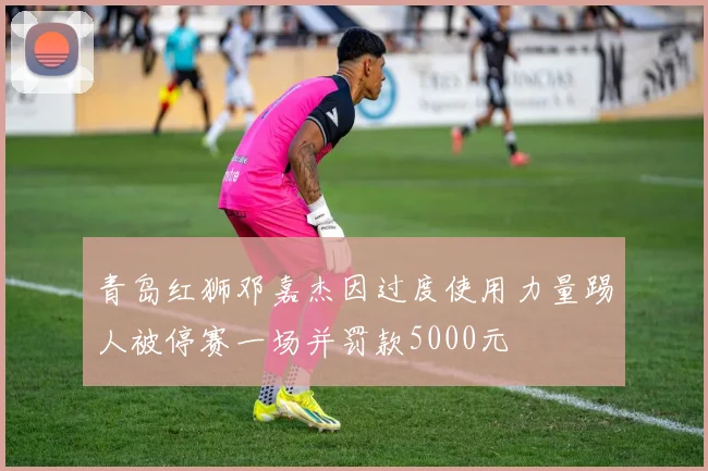 青岛红狮邓嘉杰因过度使用力量踢人被停赛一场并罚款5000元